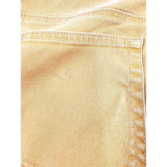 Chaus Jeans Women's 12 Soft Denim 5-Pockets Preppy Classic Taper Leg Rust Gold - Picture 7 of 7